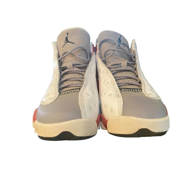 2014 Nike Air Jordan XIII 13 Retro Mens Gray White Red OG Size 8.5 414571-126 - Picture 4 of 9